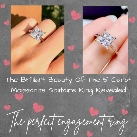 The Brilliant Beauty Of The 5 Carat Moissanite Solitaire Ring Revealed, Follower Of Faith Apparel, Christian Blog, Faith Blog, JesusSheree Moore, When it comes to choosing the perfect engagement ring, there are many factors to consider. From the cut and c