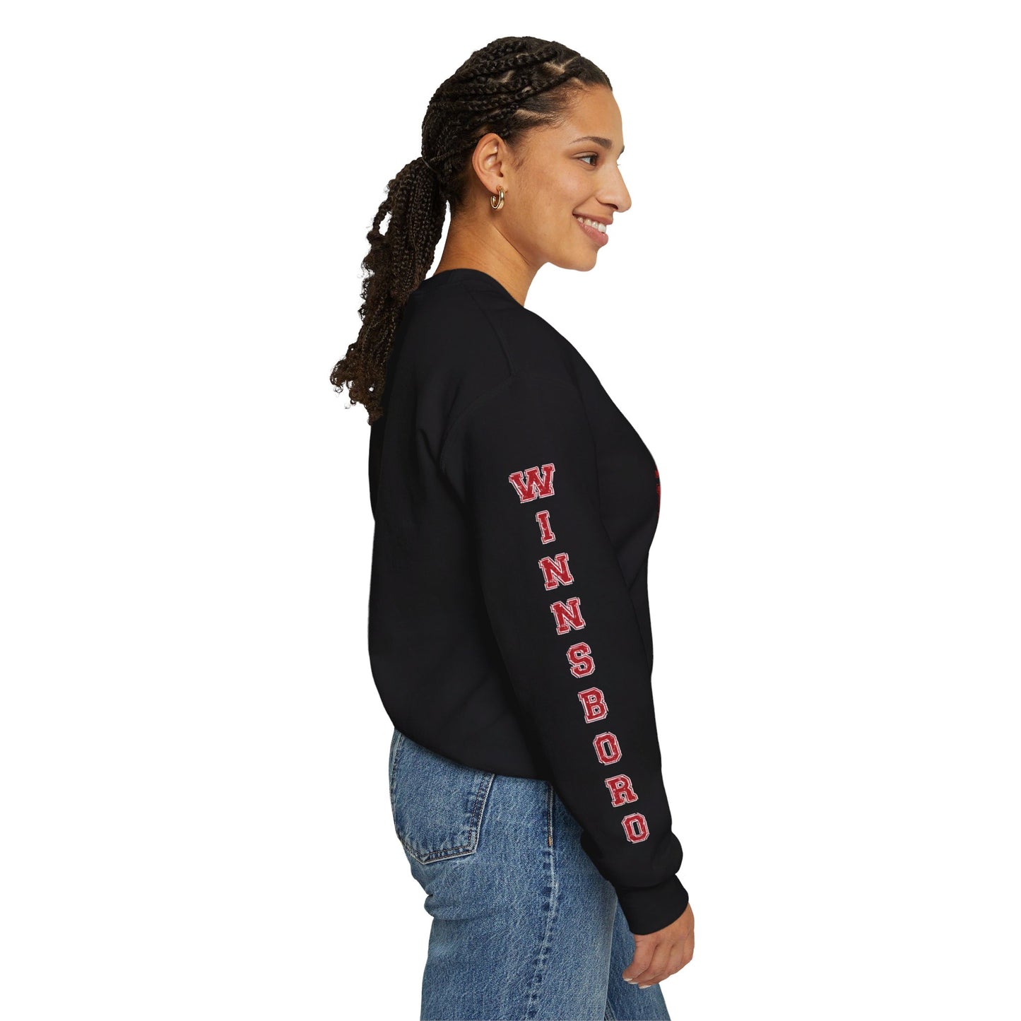 Red Raider Sweatshirt - Winnsboro Sleeve Sweatshirt Follower Of Faith Apparel