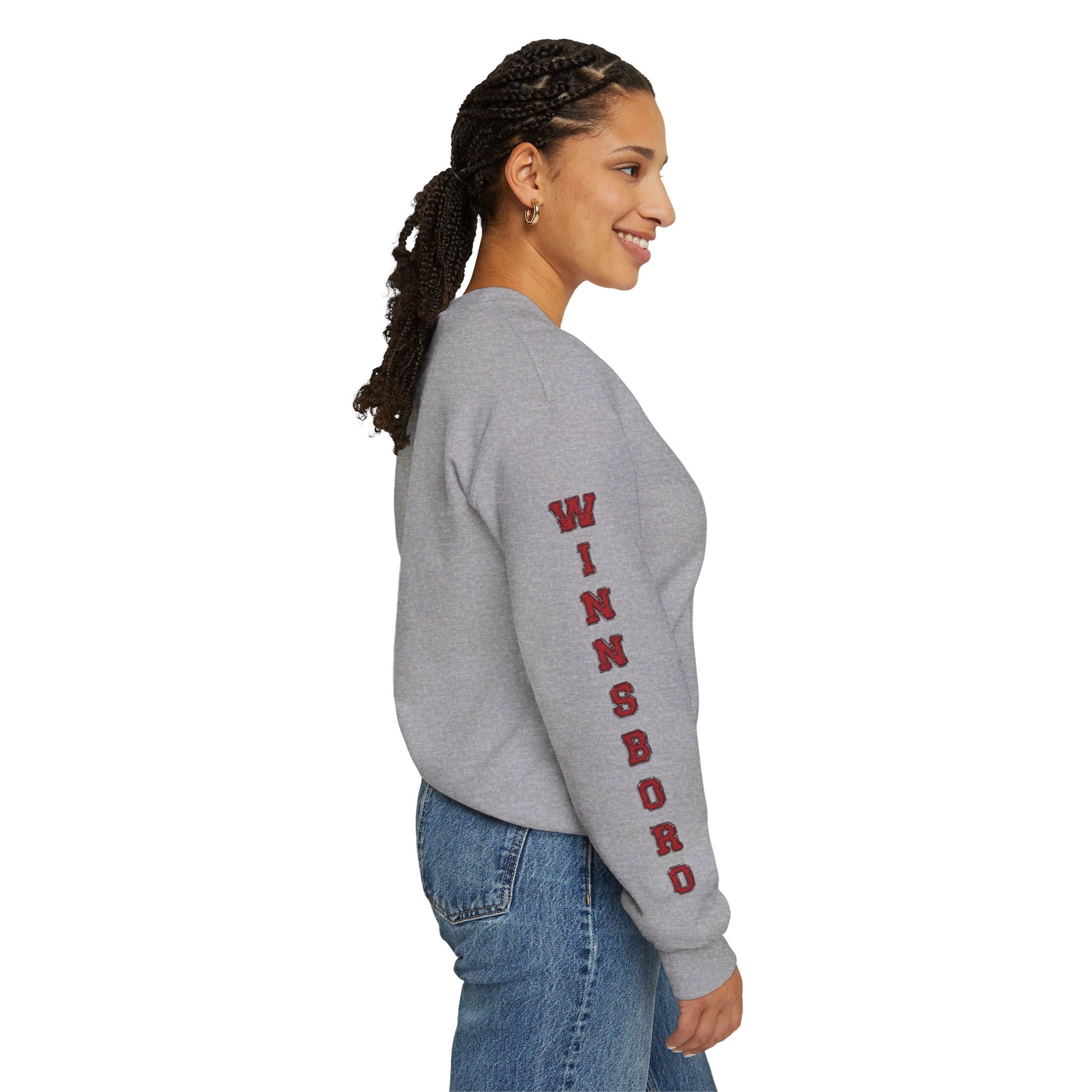 Red Raider Sweatshirt - Winnsboro Sleeve Sweatshirt Follower Of Faith Apparel