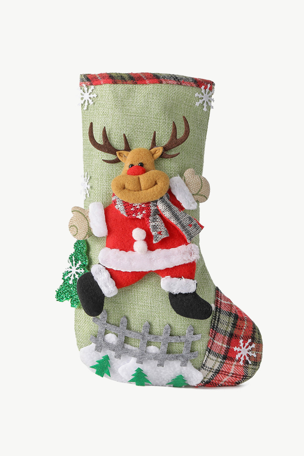 4-Pack Plaid Christmas Stockings - Premium Home & Decor -  Follower Of Faith Apparel 4 pack holiday stockings, Christmas decor, Christmas family stockings, Christmas stockings, H&Bi, Holiday cheer, Holiday decor, Home & Decor, Living decor, new, new arrival, Ship From Overseas Shop our Christian T-Shirts & Apparel