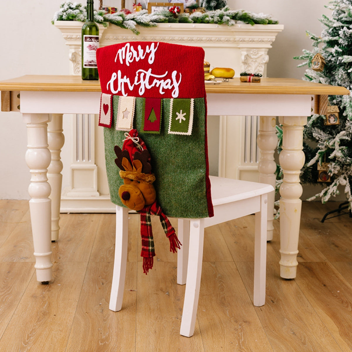 Christmas Chair Cover - Premium Home & Decor -  Follower Of Faith Apparel Christmas chair covers, Christmas decor, H&Bi, Home decor, Home decor for christmas, Modern home decor, Santa, Santa chair covers, Ship From Overseas Shop our Christian T-Shirts & Apparel