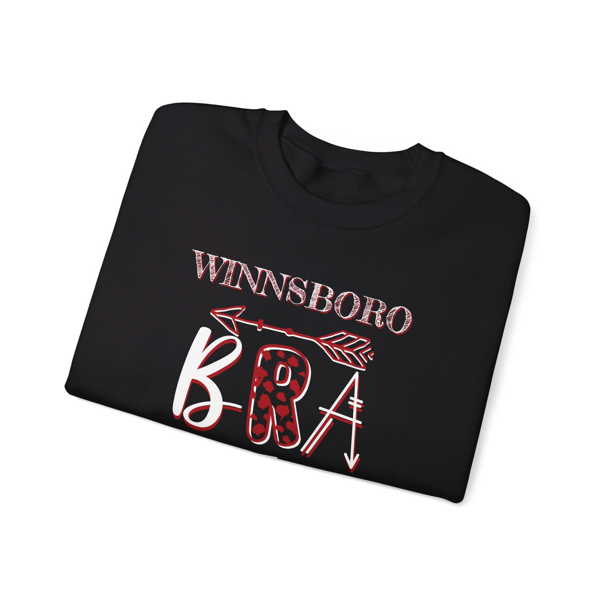 Winnsboro Braves Crazy Letter Sweatshirt Sweatshirt Follower Of Faith Apparel