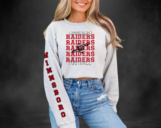 Red Raider Sweatshirt - Winnsboro Sleeve Sweatshirt Follower Of Faith Apparel