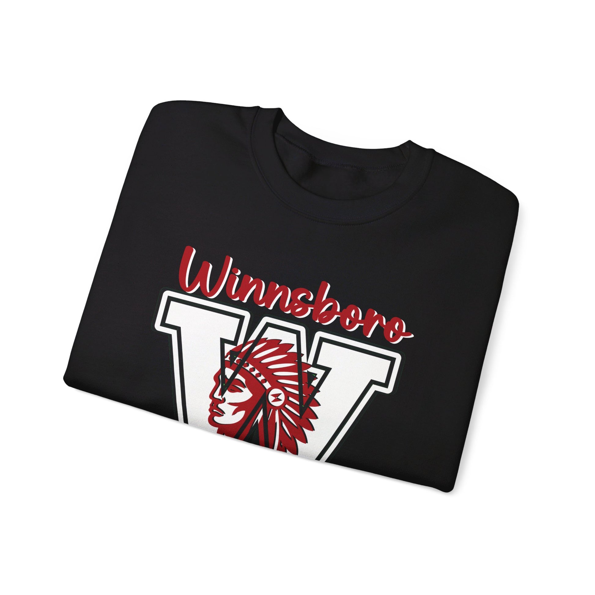 Winnsboro Raiders Head Sweatshirt Sweatshirt Follower Of Faith Apparel