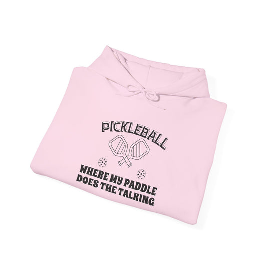 Pickleball Where My Paddle Does The Talking Hoodie - Premium Hoodie -  Follower Of Faith Apparel 2 for $45, 2 for $45 Sweatshirts, DTG, Embroidery, Hooded sweatshirt for pickleball, Hoodies, Men's Clothing, Mens pickleball hoodie, Neck Labels, Personalization Picks, Pickleball, Pickleball hoodie, Pickleball where my paddle does the talking hooded sweatshirt, Regular fit, TikTok, Unisex, Women's Clothing, Women’s pickleball hoodie Shop our Christian T-Shirts & Apparel