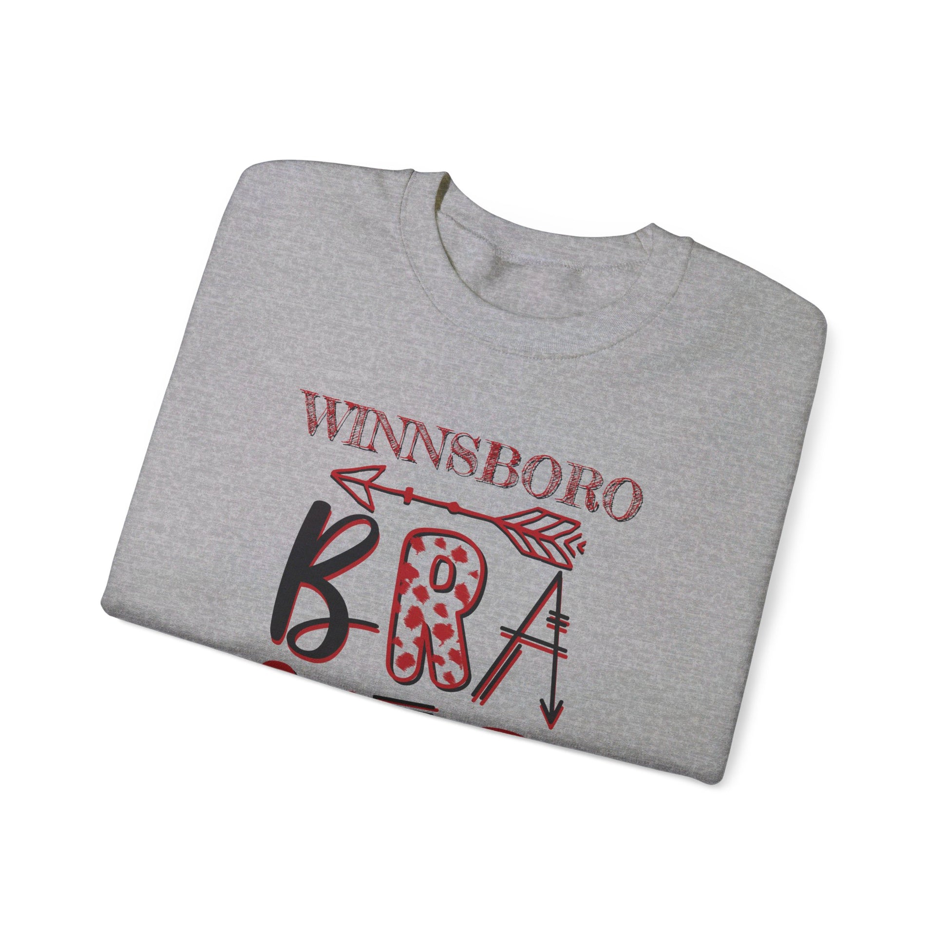 Winnsboro Braves Crazy Letter Sweatshirt Sweatshirt Follower Of Faith Apparel