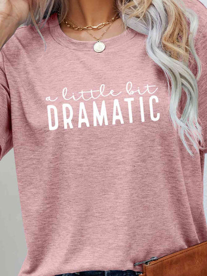 A LITTLE BIT DRAMATIC Ladies T-Shirt - Premium Ladies T-Shirt -  Follower Of Faith Apparel a little dramatic tee, blue, Changeable, green, grey, ladies Short sleeve, ladies Short Sleeve t shirt, ladies Short Sleeve tee, ladies short sleeve tees, Minimalist tee, minimalist tees, pink, Ship From Overseas Shop our Christian T-Shirts & Apparel