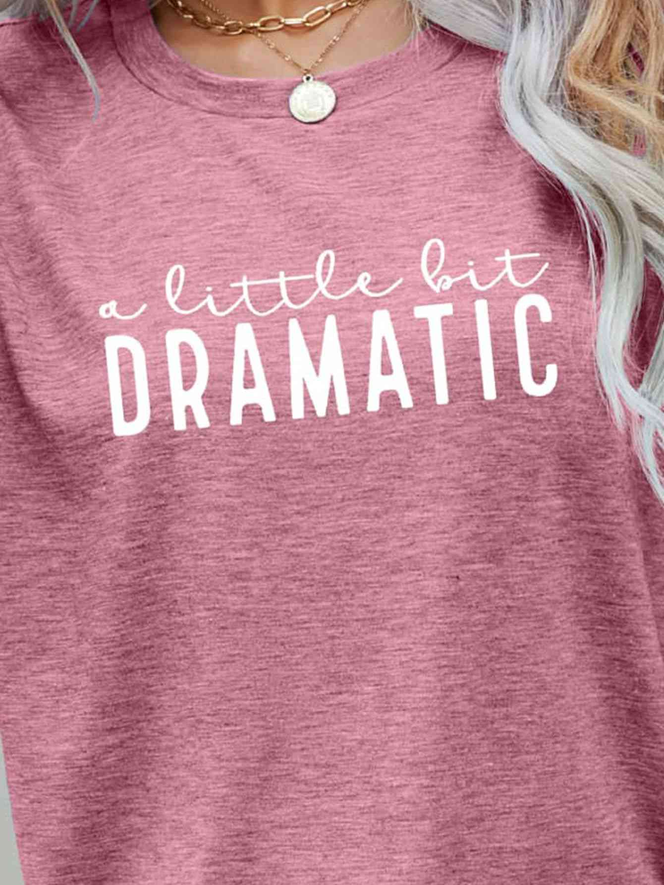 A LITTLE BIT DRAMATIC Ladies T-Shirt - Premium Ladies T-Shirt -  Follower Of Faith Apparel a little dramatic tee, blue, Changeable, green, grey, ladies Short sleeve, ladies Short Sleeve t shirt, ladies Short Sleeve tee, ladies short sleeve tees, Minimalist tee, minimalist tees, pink, Ship From Overseas Shop our Christian T-Shirts & Apparel