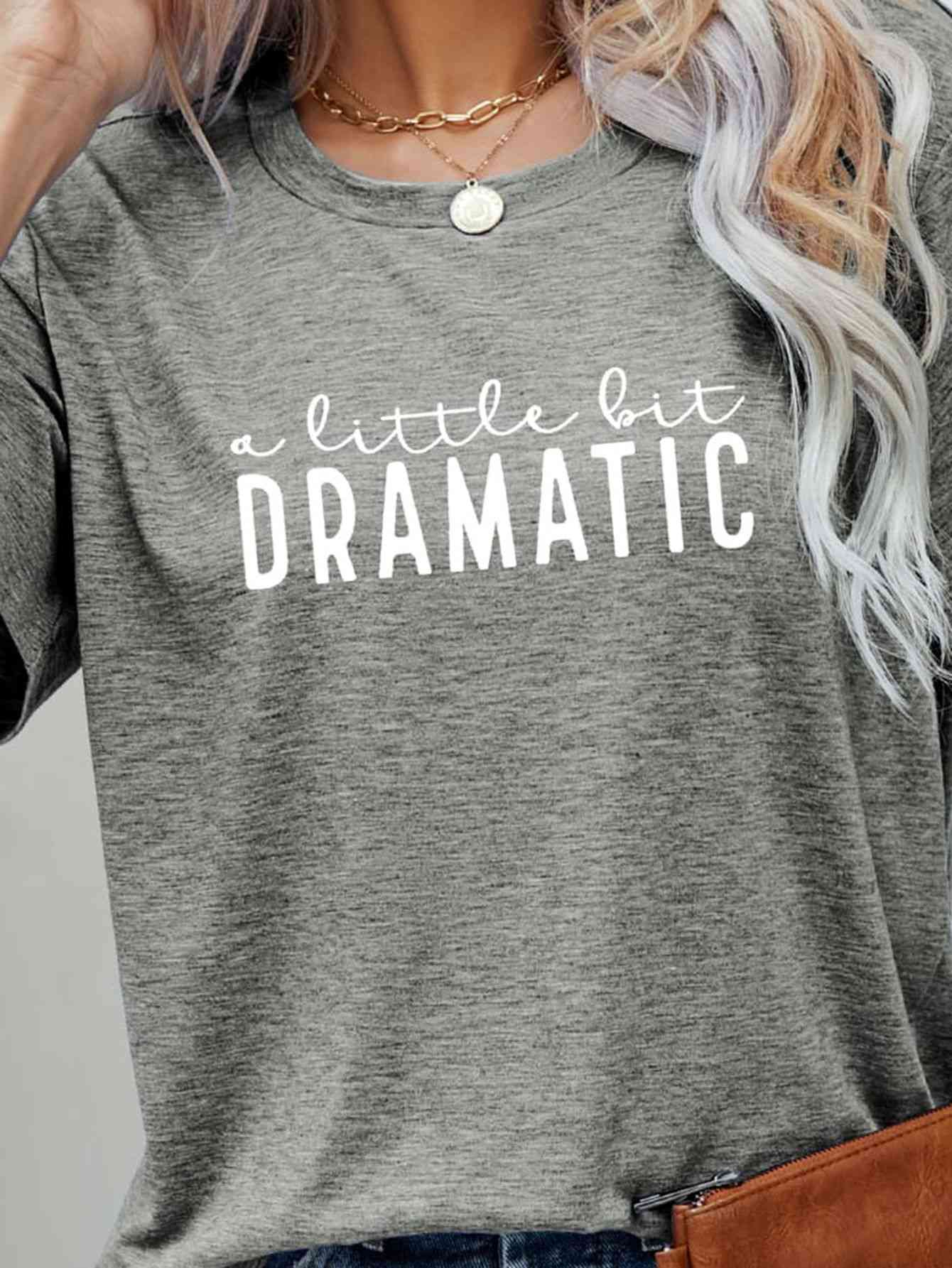 A LITTLE BIT DRAMATIC Ladies T-Shirt - Premium Ladies T-Shirt -  Follower Of Faith Apparel a little dramatic tee, blue, Changeable, green, grey, ladies Short sleeve, ladies Short Sleeve t shirt, ladies Short Sleeve tee, ladies short sleeve tees, Minimalist tee, minimalist tees, pink, Ship From Overseas Shop our Christian T-Shirts & Apparel