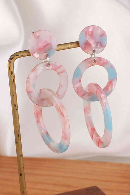 Acrylic Double-Hoop Earrings - Premium earrings -  Follower Of Faith Apparel cowgirl earrings, earrings, Ship From Overseas, western earrings, Y.Q@Jew Shop our Christian T-Shirts & Apparel