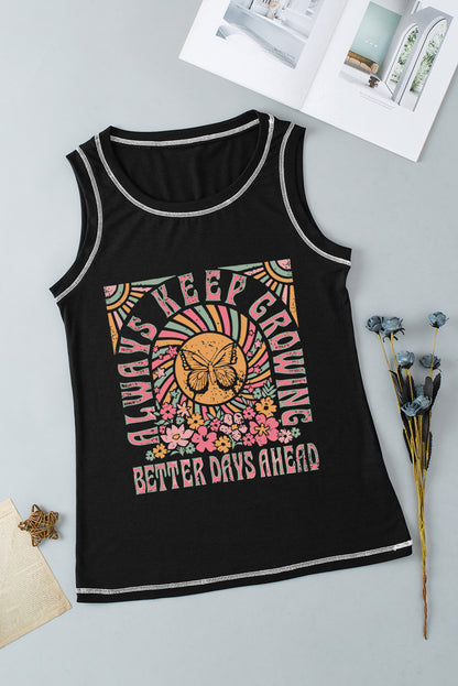 Always Keep Growing Ladies  Tank Top - Premium Ladies Tank Top -  Follower Of Faith Apparel Good days ahead, Keep growing tank, ladies tank top, Ladies Tank Tops, ladies vintage tank top, new, new arrival, On sale, Retro tank top, Sale, Ship From Overseas, SYNZ, Tank top sale, Vintage tank, Vintage tank top, Womens tank top Shop our Christian T-Shirts & Apparel