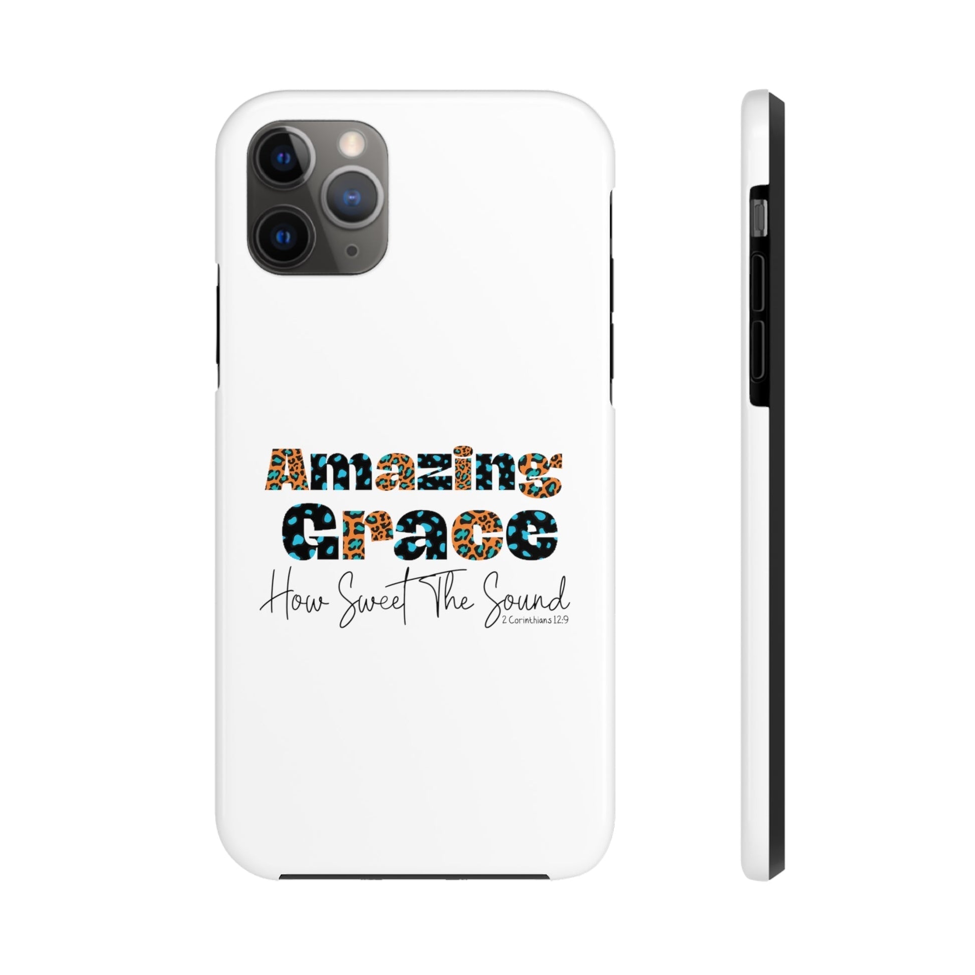 Amazing Grace iPhone Case - Premium Phone Case -  Follower Of Faith ApparelAccessories, Amazing Grace iphone case, Christian iphone cases, faith phone cases, Glossy, iPhone Cases, Phone accessory, Phone Cases, Tough Shop our Christian T-Shirts & Apparel