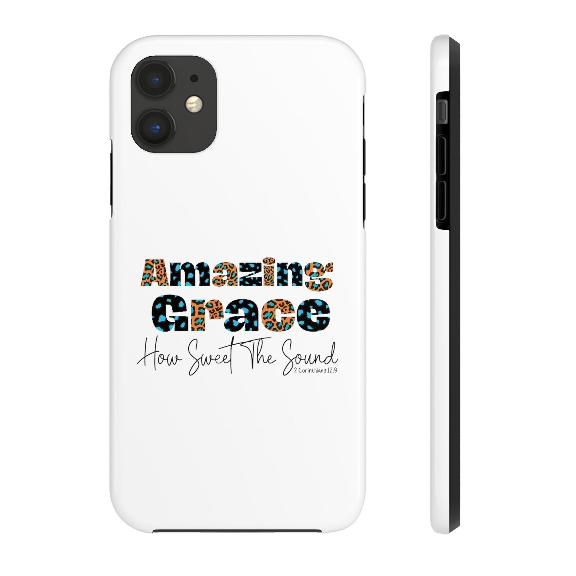 Amazing Grace iPhone Case - Premium Phone Case -  Follower Of Faith ApparelAccessories, Amazing Grace iphone case, Christian iphone cases, faith phone cases, Glossy, iPhone Cases, Phone accessory, Phone Cases, Tough Shop our Christian T-Shirts & Apparel