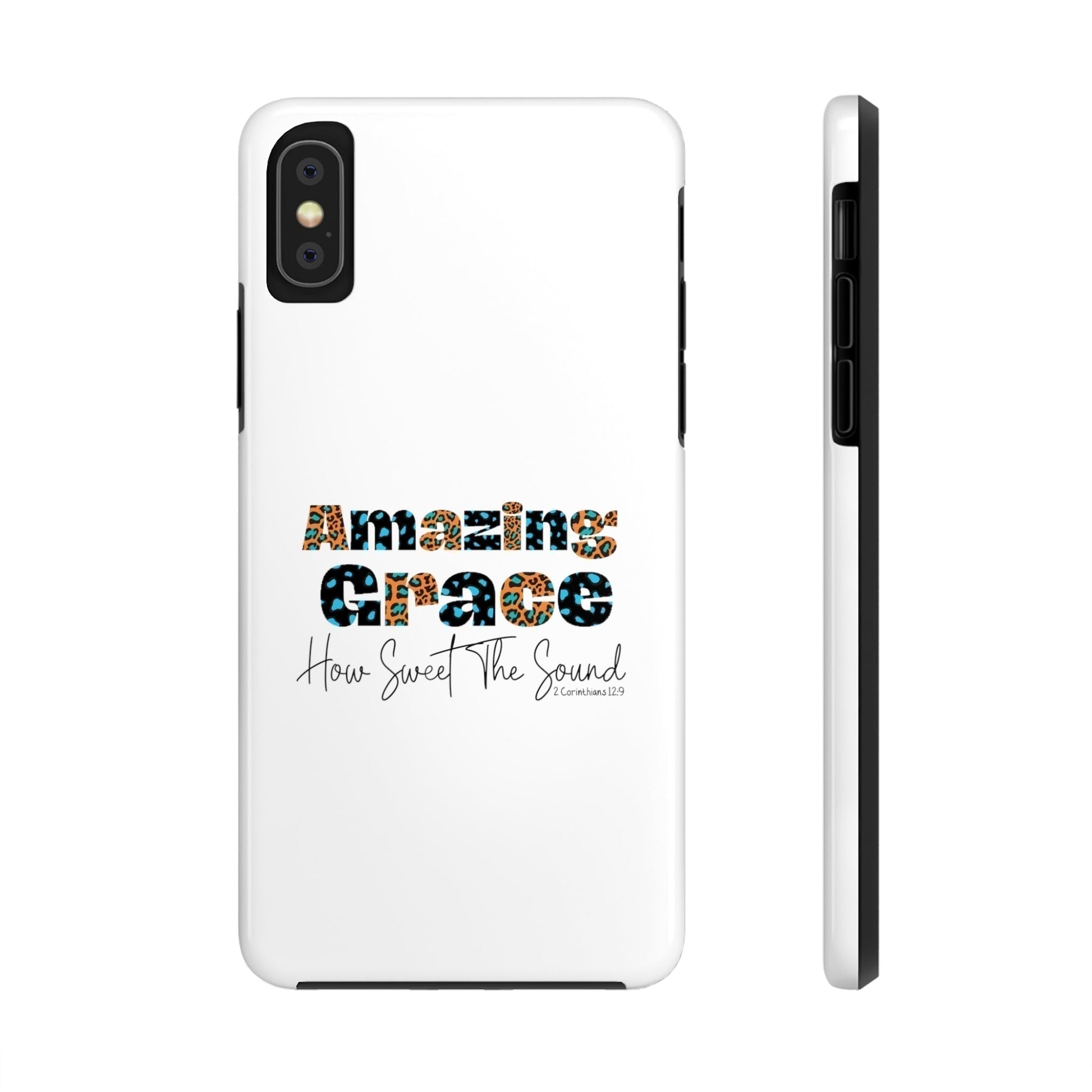 Amazing Grace iPhone Case - Premium Phone Case -  Follower Of Faith ApparelAccessories, Amazing Grace iphone case, Christian iphone cases, faith phone cases, Glossy, iPhone Cases, Phone accessory, Phone Cases, Tough Shop our Christian T-Shirts & Apparel