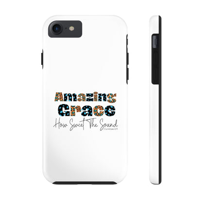 Amazing Grace iPhone Case - Premium Phone Case -  Follower Of Faith ApparelAccessories, Amazing Grace iphone case, Christian iphone cases, faith phone cases, Glossy, iPhone Cases, Phone accessory, Phone Cases, Tough Shop our Christian T-Shirts & Apparel