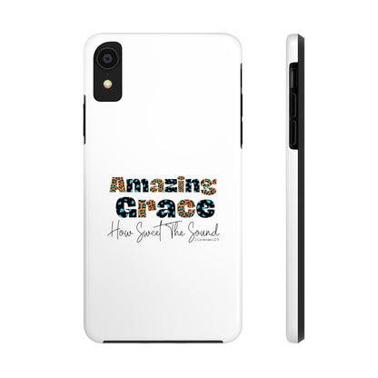 Amazing Grace iPhone Case - Premium Phone Case -  Follower Of Faith ApparelAccessories, Amazing Grace iphone case, Christian iphone cases, faith phone cases, Glossy, iPhone Cases, Phone accessory, Phone Cases, Tough Shop our Christian T-Shirts & Apparel