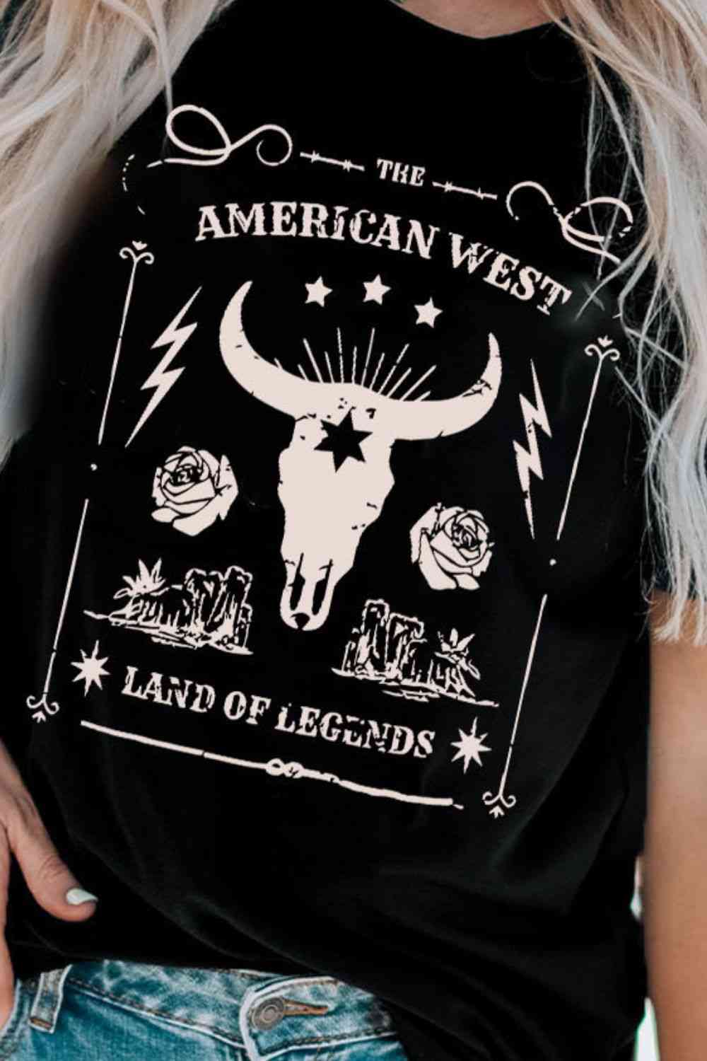 American West Ladies Short Sleeve T-Shirt - Premium T-Shirt -  Follower Of Faith Apparel America west land of the legends, Christian cowgirl shirts, Christian cowgirl t shirts, Cowgirl apparel, cowgirl life, Cowgirl Life t shirt, Cowgirl life t shirts, Cowgirl t shirts, Cowgirl tees, ladies Short sleeve, ladies Short Sleeve t shirt, ladies Short Sleeve tee, ladies short sleeve tees, Ship From Overseas, SYNZ, T shirts for cowgirls Shop our Christian T-Shirts & Apparel