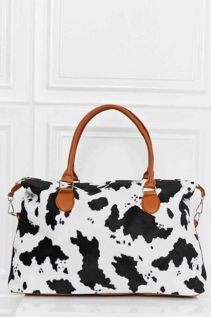 Animal Print Brushed Weekender Bag - Premium Bag -  Follower Of Faith Apparel Bags, C&W, Cow print bag, Overnight bag, Ship From Overseas, teacher tote bags, Travel bag, Weekender Bags Shop our Christian T-Shirts & Apparel