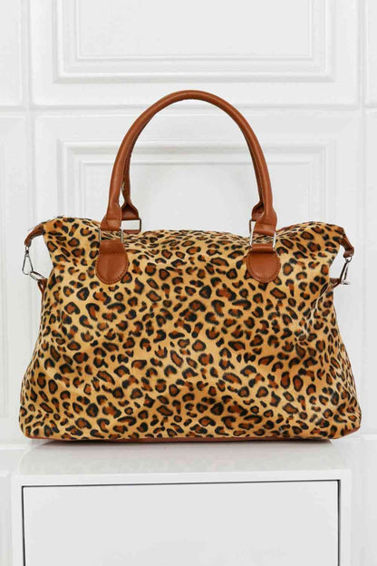 Animal Print Brushed Weekender Bag - Premium Bag -  Follower Of Faith Apparel Bags, C&W, Cow print bag, Overnight bag, Ship From Overseas, teacher tote bags, Travel bag, Weekender Bags Shop our Christian T-Shirts & Apparel