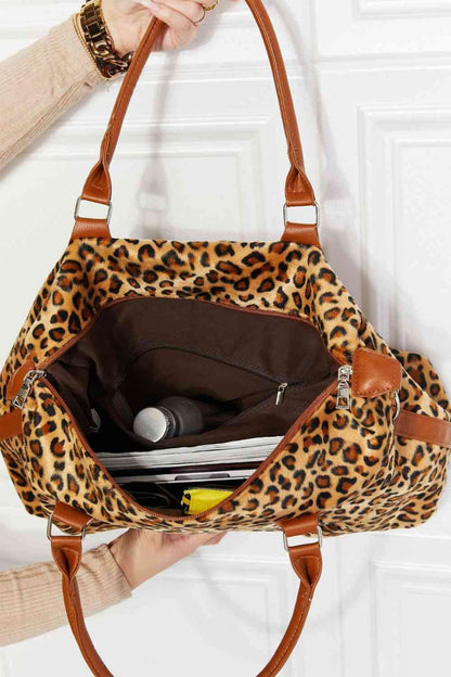 Animal Print Brushed Weekender Bag - Premium Bag -  Follower Of Faith Apparel Bags, C&W, Cow print bag, Overnight bag, Ship From Overseas, teacher tote bags, Travel bag, Weekender Bags Shop our Christian T-Shirts & Apparel