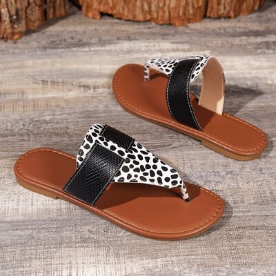 Animal Print Open Toe Sandals - Premium Ladies sandals -  Follower Of Faith Apparel Flat sandals, H@Y@H@E, Ladies sandales, Ladies sandles, Leopard sandals, new, new arrival, new arrivals, Open toe sandals, Sale, Sandals, Ship From Overseas, Shipping delay January 25 - February 18, Vacation sandals, Womens sandals, Womens shoes Shop our Christian T-Shirts & Apparel