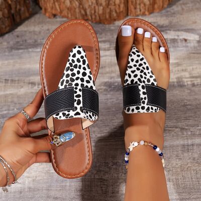 Animal Print Open Toe Sandals - Premium Ladies sandals -  Follower Of Faith Apparel Flat sandals, H@Y@H@E, Ladies sandales, Ladies sandles, Leopard sandals, new, new arrival, new arrivals, Open toe sandals, Sale, Sandals, Ship From Overseas, Shipping delay January 25 - February 18, Vacation sandals, Womens sandals, Womens shoes Shop our Christian T-Shirts & Apparel