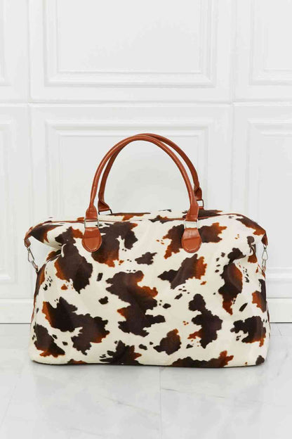 Animal Print Plush Weekender Bag - Premium Bag -  Follower Of Faith Apparel Accessories, C&W, Cow print bag, Overnight bag, Ship From Overseas, Tote bag, Travel bag, Weekender Bags Shop our Christian T-Shirts & Apparel