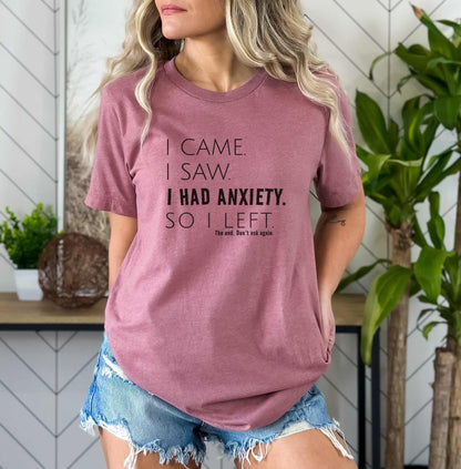 Anxiety Ladies T-Shirt - Premium T-Shirt -  Follower Of Faith Apparel Anxiety, Anxiety t shirt for women, Christian t shirt, Cotton, Crew neck, DTG, Funny Casual t shirt, Funny clothing, Funny t shirts, Humorous tees for women, Neck Labels, Regular fit, Stress, T-shirts, TikTok, Unisex, Women's Clothing Shop our Christian T-Shirts & Apparel