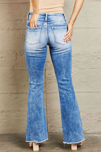 BAYEAS Izzie Mid Rise Bootcut Jeans - Premium Ladies jeans -  Follower Of Faith Apparel BAYEAS, BAYEAS Izzie Mid Rise Bootcut Jeans, boot cut jeans, Ship from USA Shop our Christian T-Shirts & Apparel