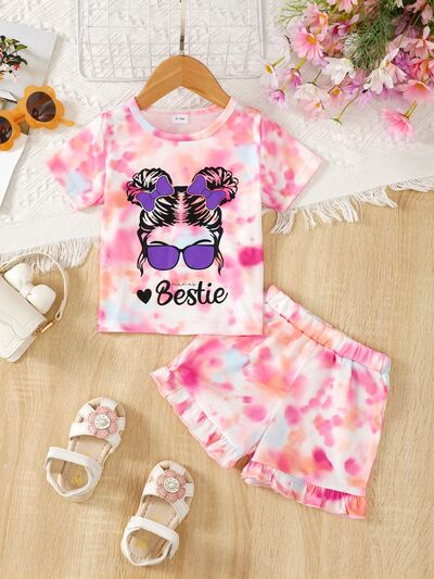 BESTIE Baby T-Shirt and Shorts Set - Follower Of Faith Apparel