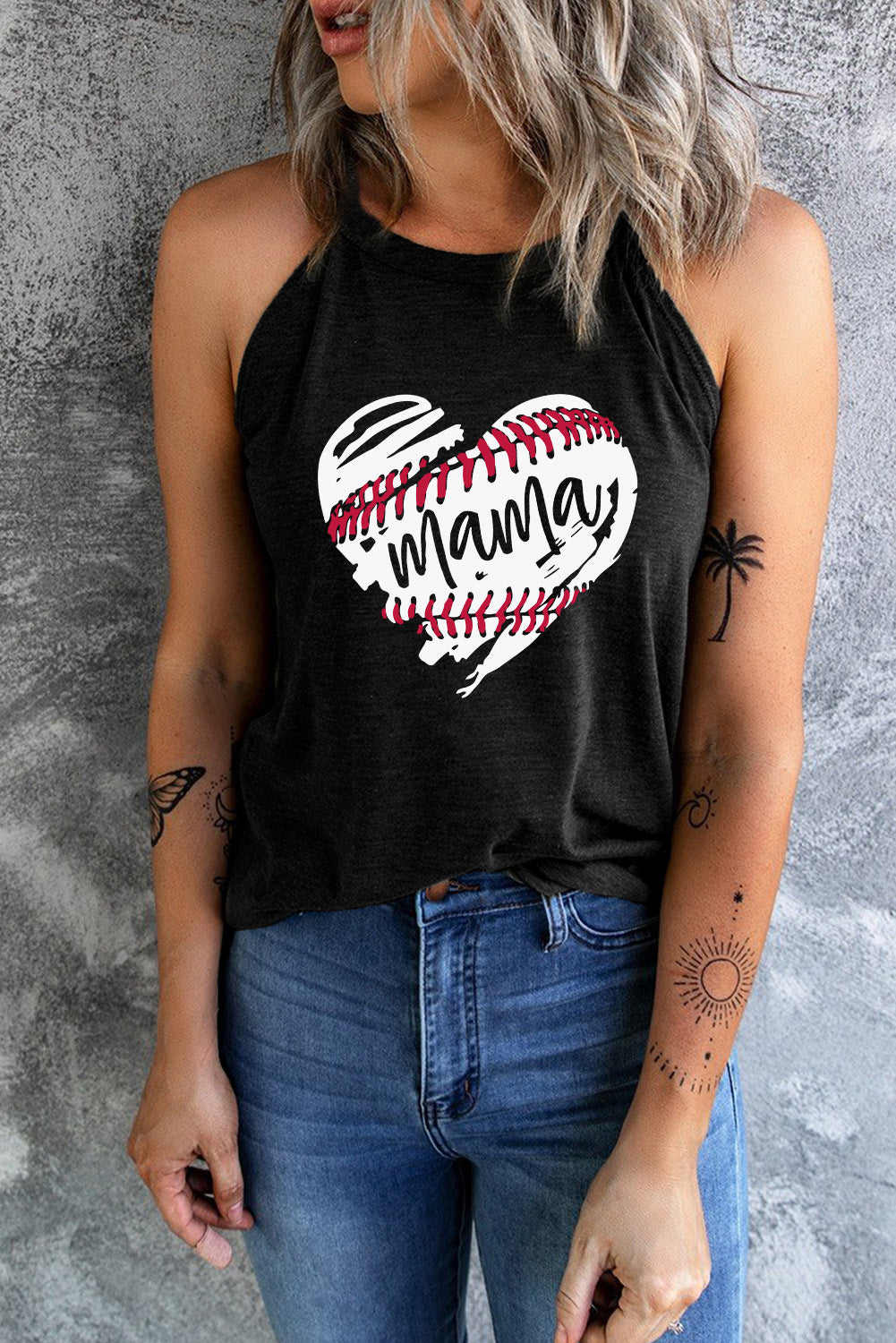 Baseball Mama Heart Ladies Tank Top - Premium Ladies Tank Top -  Follower Of Faith Apparel Baseball mama heart tank top, Baseball mom, Baseball mom gear, baseball mom tee, mama baseball tee, new arrival, new arrivals, Sale, Ship From Overseas, SYNZ Shop our Christian T-Shirts & Apparel