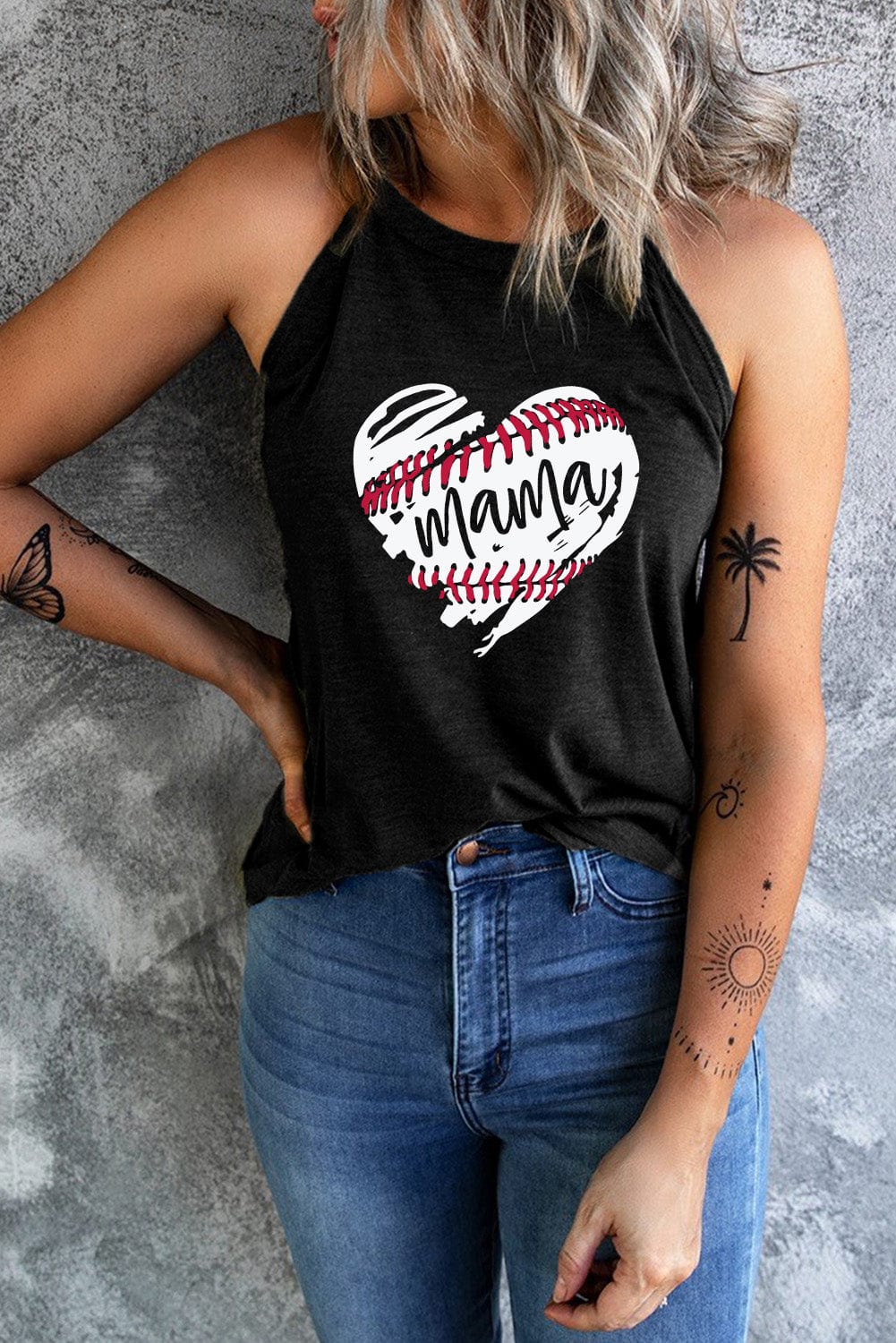 Baseball Mama Heart Ladies Tank Top - Premium Ladies Tank Top -  Follower Of Faith Apparel Baseball mama heart tank top, Baseball mom, Baseball mom gear, baseball mom tee, mama baseball tee, new arrival, new arrivals, Sale, Ship From Overseas, SYNZ Shop our Christian T-Shirts & Apparel