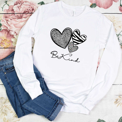 Be Kind Ladies Long-Sleeve - Premium Ladies Long-sleeve -  Follower Of Faith Apparel Be kind t shirt, Christian apparel for ladies, Crew neck, DTG, Hearts t shirt, ladies Christian apparel, ladies Christian t shirts, ladies Christian tees, Ladies Long Sleeve Tee, Long Sleeves, new, new arrival, Regular fit, Unisex, Women's Clothing Shop our Christian T-Shirts & Apparel