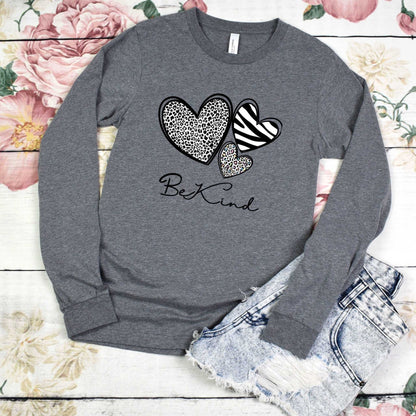 Be Kind Ladies Long-Sleeve - Premium Ladies Long-sleeve -  Follower Of Faith Apparel Be kind t shirt, Christian apparel for ladies, Crew neck, DTG, Hearts t shirt, ladies Christian apparel, ladies Christian t shirts, ladies Christian tees, Ladies Long Sleeve Tee, Long Sleeves, new, new arrival, Regular fit, Unisex, Women's Clothing Shop our Christian T-Shirts & Apparel