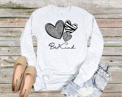 Be Kind Ladies Long-Sleeve - Premium Ladies Long-sleeve -  Follower Of Faith Apparel Be kind t shirt, Christian apparel for ladies, Crew neck, DTG, Hearts t shirt, ladies Christian apparel, ladies Christian t shirts, ladies Christian tees, Ladies Long Sleeve Tee, Long Sleeves, new, new arrival, Regular fit, Unisex, Women's Clothing Shop our Christian T-Shirts & Apparel