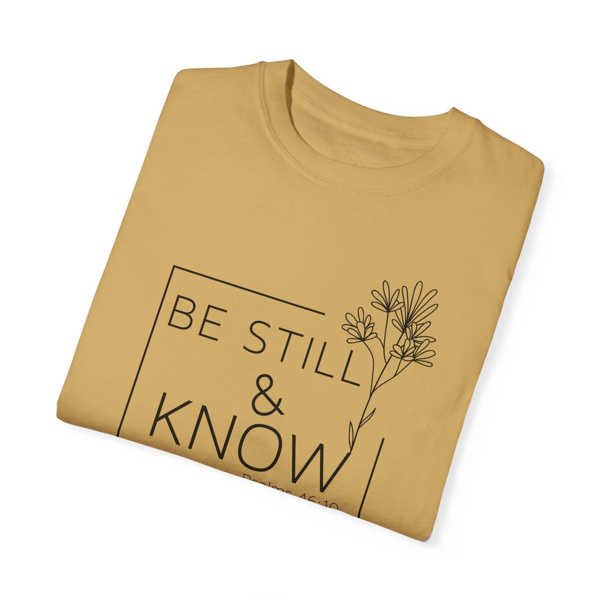 Be Still & Know Psalms 46:10 Ladies Vintage Wash T-Shirt - Premium T-Shirt -  Follower Of Faith Apparel Bible verse apparel, Bible verse tee, Cotton, Crew neck, DTG, God apparel, Jesus apparel, Jesus tees, Ladies Christian t shirts, Oversized, Psalms 46:10 Tee, Psalms apparel, Psalms t shirts for women, T-shirts, Unisex, Women's Clothing, Women’s Christian t shirts Shop our Christian T-Shirts & Apparel