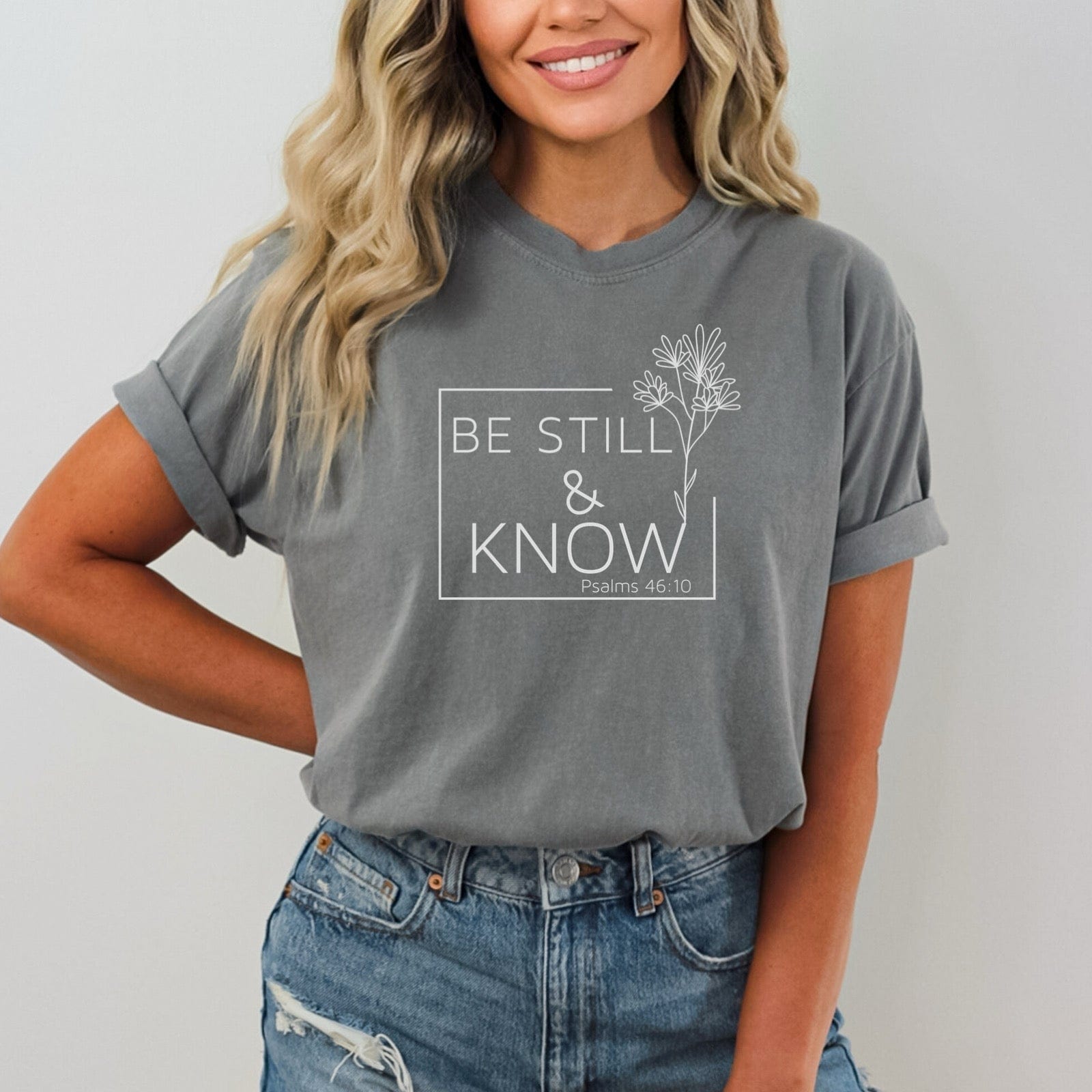 Be Still & Know Psalms 46:10 Ladies T-Shirt - Premium T-Shirt -  Follower Of Faith Apparel Bible verse apparel, Bible verse tee, Cotton, Crew neck, DTG, God apparel, Jesus apparel, Jesus tees, Ladies Christian t shirts, Oversized, Psalms 46:10 Tee, Psalms apparel, Psalms t shirts for women, T-shirts, Unisex, Women's Clothing, Women’s Christian t shirts Shop our Christian T-Shirts & Apparel