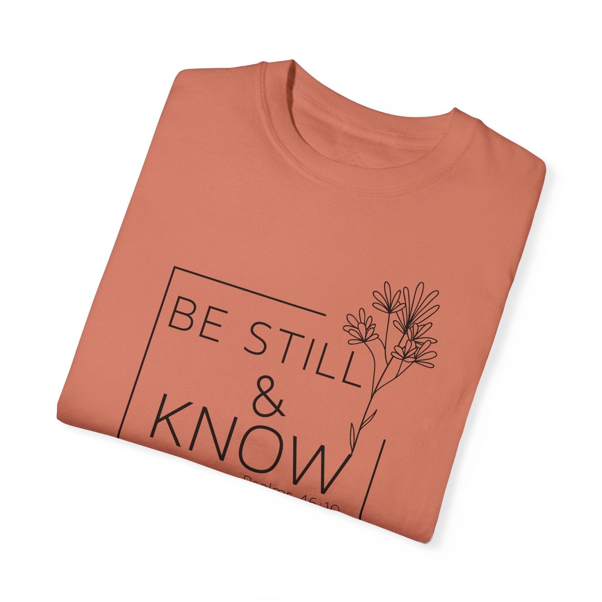 Be Still & Know Psalms 46:10 Ladies Vintage Wash T-Shirt - Premium T-Shirt -  Follower Of Faith Apparel Bible verse apparel, Bible verse tee, Cotton, Crew neck, DTG, God apparel, Jesus apparel, Jesus tees, Ladies Christian t shirts, Oversized, Psalms 46:10 Tee, Psalms apparel, Psalms t shirts for women, T-shirts, Unisex, Women's Clothing, Women’s Christian t shirts Shop our Christian T-Shirts & Apparel