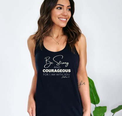 Be Strong & Courageous Joshua 1:9 Tank Top - Premium Tank Top -  Follower Of Faith Apparel Bible verse tank tops, Christian apparel, Christian apparel for ladies, Christian apparel for women, Christian tank top, DTG, Joshua 1:9 tank, Neck Labels, new, new arrival, Popular Bible verse tanks, Sale, Scripture clothing, Slim fit, Spring Essentials, Summer Challenge Picks, Tank top sale, Tank Tops, TikTok, Women's Clothing, Women’s Christian clothing Shop our Christian T-Shirts & Apparel