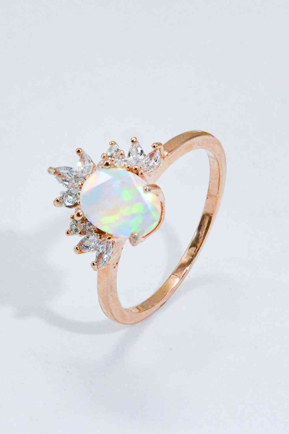 Best Of Me Sterling Silver Opal Ring In Rose Gold{{ shop.domain }TrendsiCHAMSS, christian engagement rings, christian ring, christian sterling silver ring, engagement rings