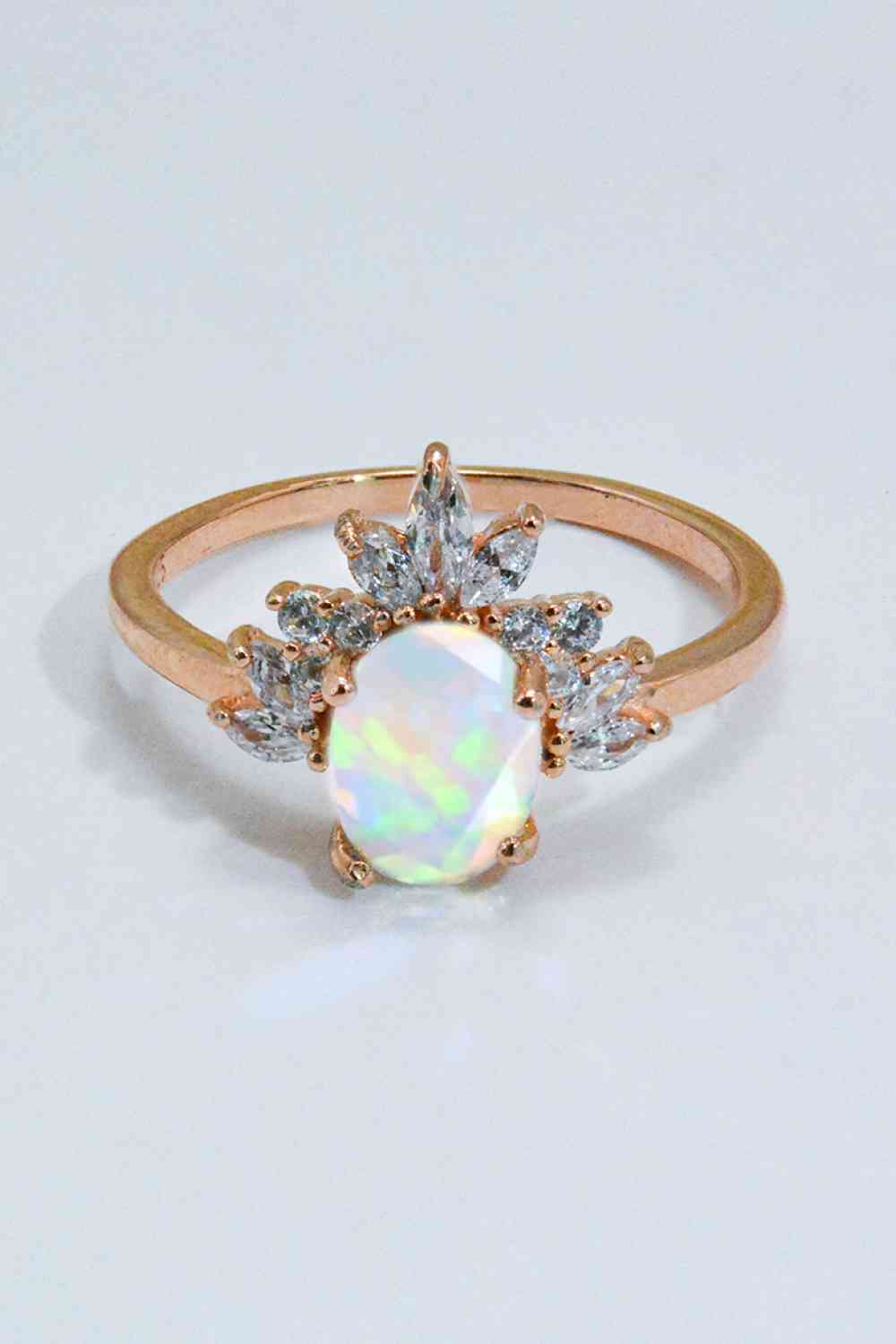 Best Of Me Sterling Silver Opal Ring In Rose Gold{{ shop.domain }TrendsiCHAMSS, christian engagement rings, christian ring, christian sterling silver ring, engagement rings