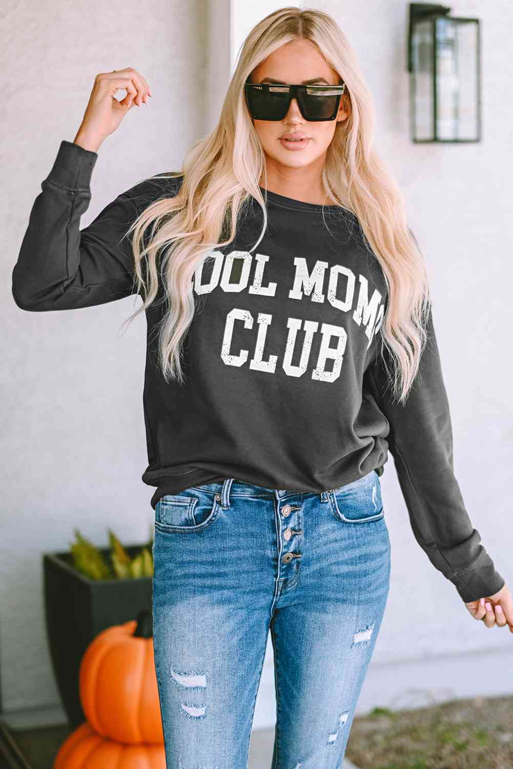 COOL MOM CLUB Round Neck Short Sleeve Ladies Sweatshirt - Premium Sweatshirt -  Follower Of Faith Apparel Cool mom sweatshirts, Ladies sweatshirt, Ladies sweatshirts, Mom life, new, new arrival, Ship From Overseas, SYNZ Shop our Christian T-Shirts & Apparel