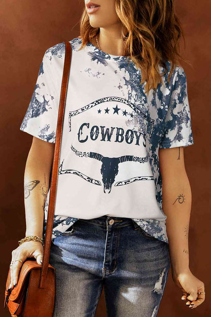 COWBOYS Tie-Dye Ladies T-Shirt - Premium Ladies T-Shirt -  Follower Of Faith Apparel Christian cowgirl shirts, Cowboy shirt, Cowgirl apparel, cowgirl life, Cowgirl Life t shirt, Cowgirl life t shirts, Cowgirl tees, ladies Short sleeve, ladies Short Sleeve t shirt, ladies Short Sleeve tee, ladies short sleeve tees, new arrival, new arrivals, Ship From Overseas, SYNZ, T shirts for cowgirls, Tie dye ladies Shop our Christian T-Shirts & Apparel