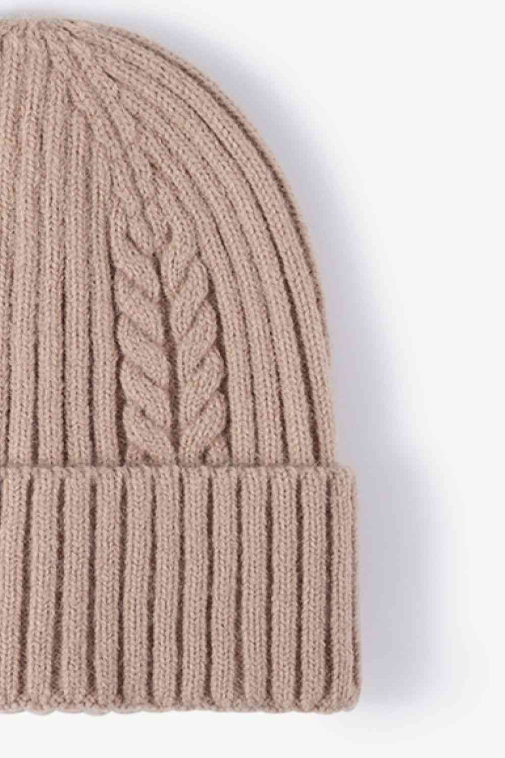 Cable-Knit Cuff Beanie - Premium  -  Follower Of Faith Apparel Beanie, Beanie with design, best seller, Cable-knit beanie, new, new arrival, new arrivals, Popular beanie, Ribbed beanie, Ship From Overseas, WS Shop our Christian T-Shirts & Apparel