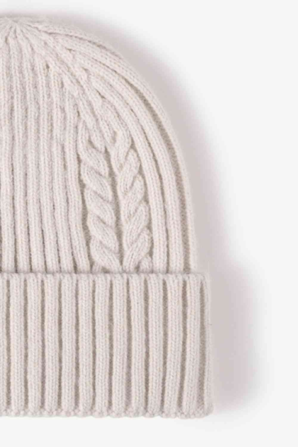 Cable-Knit Cuff Beanie - Premium  -  Follower Of Faith Apparel Beanie, Beanie with design, best seller, Cable-knit beanie, new, new arrival, new arrivals, Popular beanie, Ribbed beanie, Ship From Overseas, WS Shop our Christian T-Shirts & Apparel