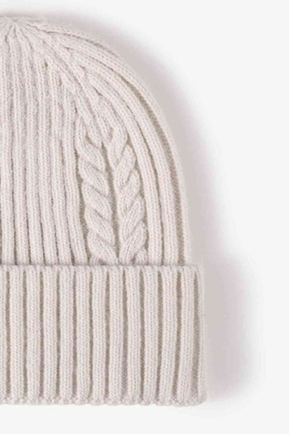 Cable-Knit Cuff Beanie - Premium  -  Follower Of Faith Apparel Beanie, Beanie with design, best seller, Cable-knit beanie, new, new arrival, new arrivals, Popular beanie, Ribbed beanie, Ship From Overseas, WS Shop our Christian T-Shirts & Apparel