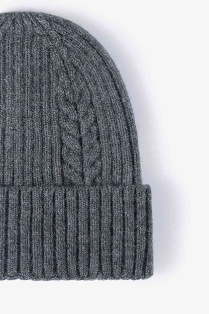 Cable-Knit Cuff Beanie - Premium  -  Follower Of Faith Apparel Beanie, Beanie with design, best seller, Cable-knit beanie, new, new arrival, new arrivals, Popular beanie, Ribbed beanie, Ship From Overseas, WS Shop our Christian T-Shirts & Apparel