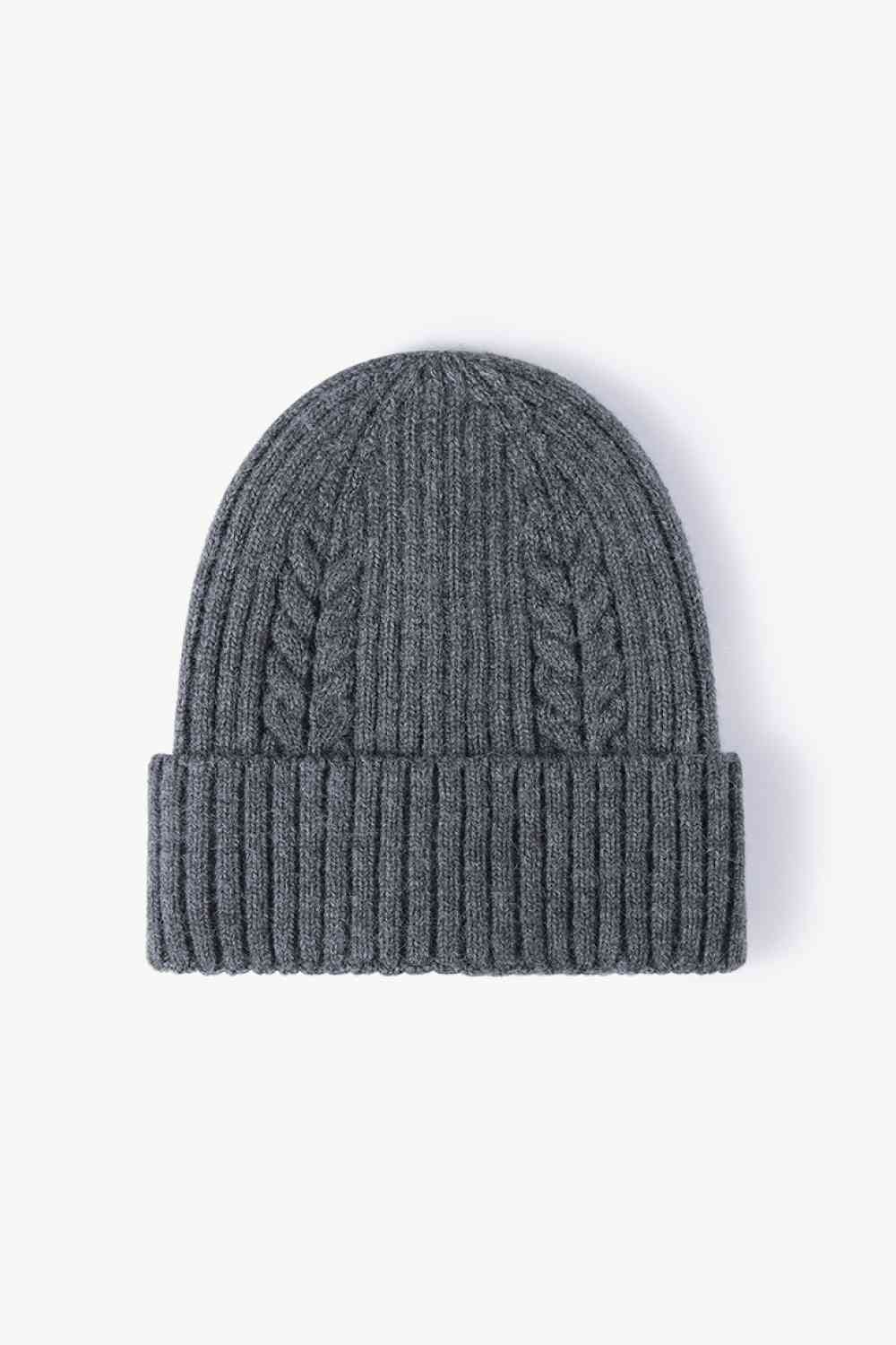 Cable-Knit Cuff Beanie - Premium  -  Follower Of Faith Apparel Beanie, Beanie with design, best seller, Cable-knit beanie, new, new arrival, new arrivals, Popular beanie, Ribbed beanie, Ship From Overseas, WS Shop our Christian T-Shirts & Apparel