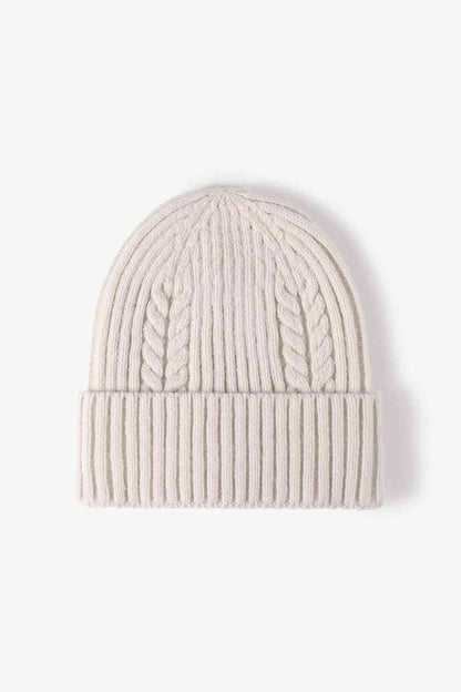 Cable-Knit Cuff Beanie - Premium  -  Follower Of Faith Apparel Beanie, Beanie with design, best seller, Cable-knit beanie, new, new arrival, new arrivals, Popular beanie, Ribbed beanie, Ship From Overseas, WS Shop our Christian T-Shirts & Apparel