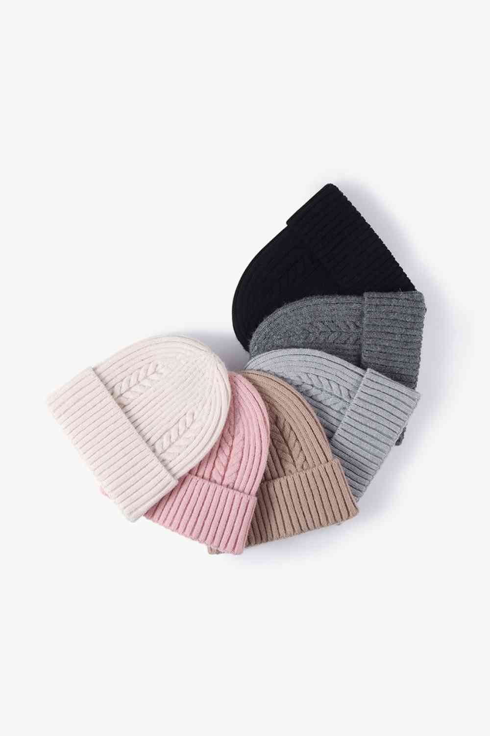 Cable-Knit Cuff Beanie - Premium  -  Follower Of Faith Apparel Beanie, Beanie with design, best seller, Cable-knit beanie, new, new arrival, new arrivals, Popular beanie, Ribbed beanie, Ship From Overseas, WS Shop our Christian T-Shirts & Apparel